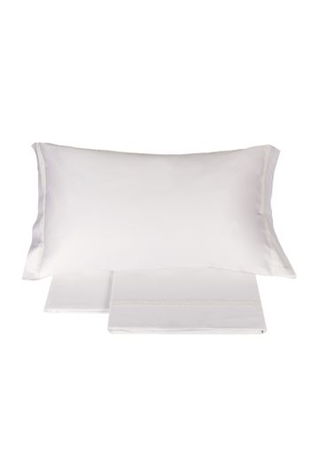 Completo letto matrimoniale Macrame' - Bianco seta - La Perla Home Collection