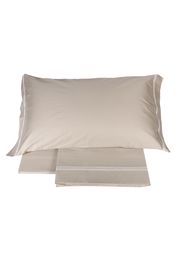 Completo letto matrimoniale Macrame' - Torrone - La Perla Home Collection