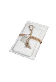 Asciugamano Ospite (coppia 1+1) - DAFNE - Bianco