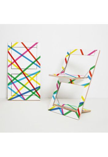 FLÄPPS FOLDING CHAIR - COLORED LINES