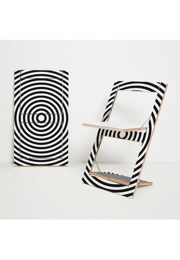 FLÄPPS FOLDING CHAIR - OP ART CIRCLE