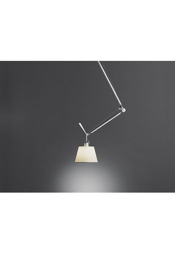 TOLOMEO DECENTRATA SUSPENSION | Lampada a sospensione in carta pergamena