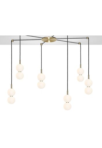 ECHO CLUSTER 6 | Lampadario in ottone