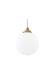 GENTRY OPAL GLASS GLOBE PENDANT LIGHT 30