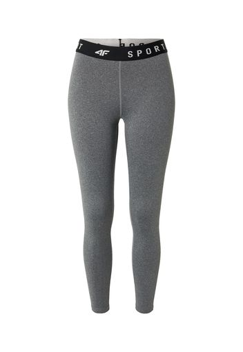 4F Pantaloni sportivi  grigio sfumato / nero / bianco