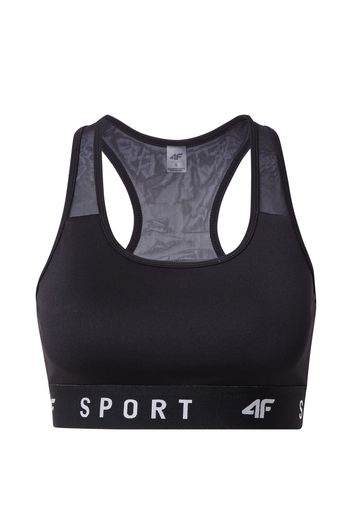 4F Reggiseno sportivo  nero / bianco