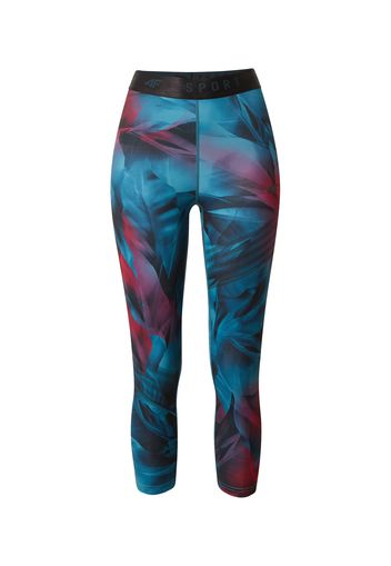 4F Pantaloni sportivi  rosa / blu chiaro / blu / blu scuro