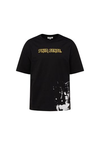 9N1M SENSE Maglietta 'Sense Goth'  giallo chiaro / nero / bianco