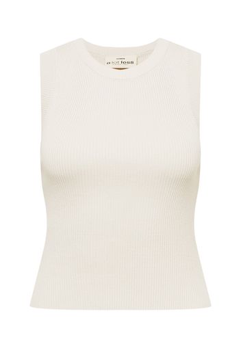 A LOT LESS Top in maglia 'Maxi'  bianco naturale