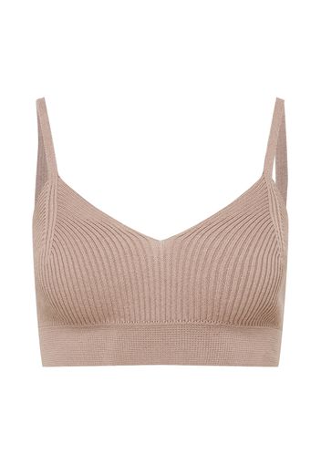 A LOT LESS Top in maglia 'Lola'  marrone chiaro