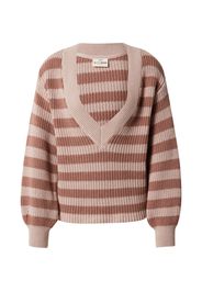 A LOT LESS Pullover 'Rafaela'  rosa / beige