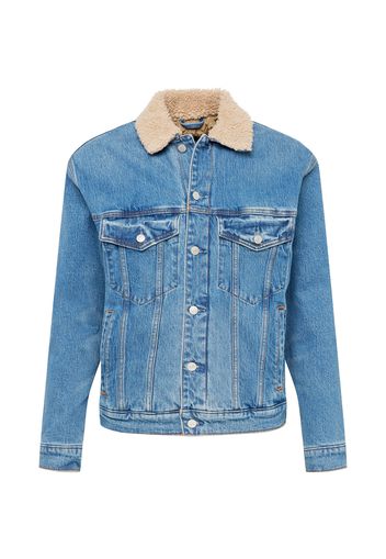 Abercrombie & Fitch Giacca di mezza stagione  blu denim / beige