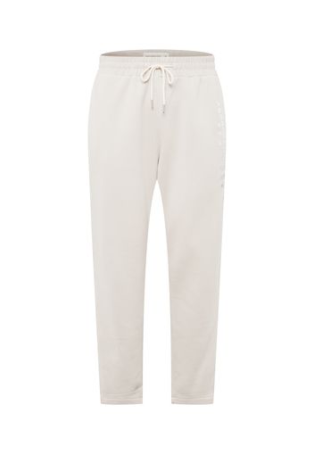 Abercrombie & Fitch Pantaloni  grigio chiaro / bianco