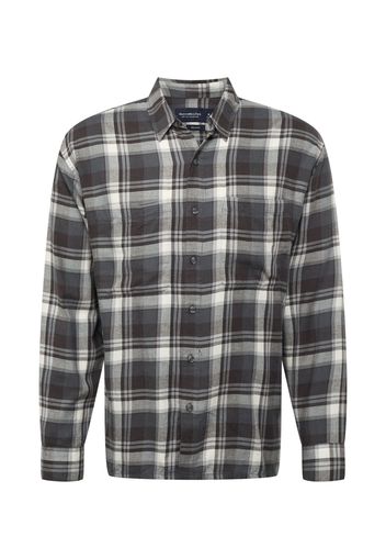 Abercrombie & Fitch Camicia  nero / grigio / bianco