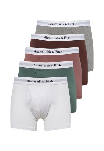 Abercrombie & Fitch Boxer  bianco / grigio sfumato / verde / rosso