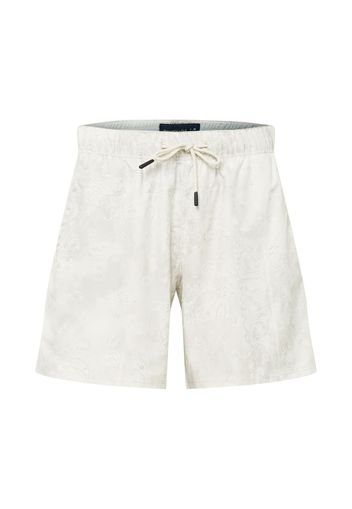 Abercrombie & Fitch Pantaloni 'SATURDAY'  grigio chiaro / bianco