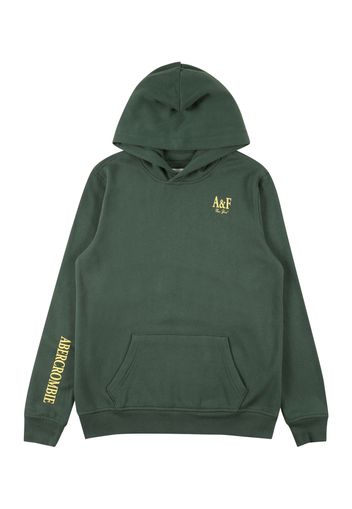 Abercrombie & Fitch Felpa  verde scuro / limone