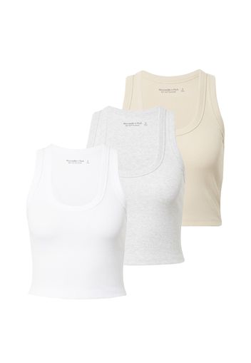 Abercrombie & Fitch Top  beige / grigio sfumato / bianco