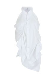 ABOUT YOU REBIRTH STUDIOS Camicia da donna 'Shirred'  bianco
