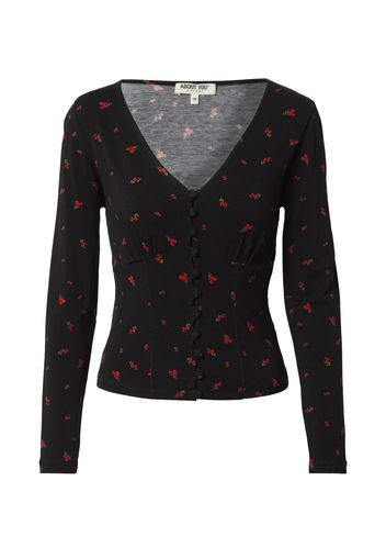 ABOUT YOU Maglietta 'Lotti Shirt'  nero / rosso / verde