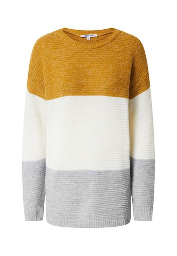 ABOUT YOU Pullover 'Larissa'  bianco / senape / grigio