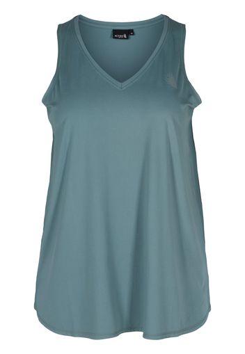 Active by Zizzi Top sportivo 'Abasic'  blu pastello / grigio