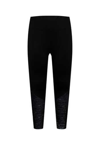 Active by Zizzi Pantaloni sportivi  nero / grigio / bianco