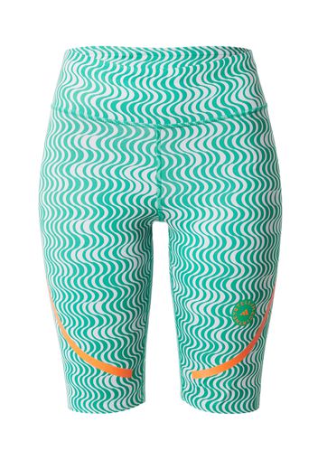 adidas by Stella McCartney Pantaloni sportivi  verde / bianco / arancione