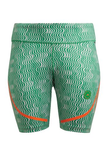 adidas by Stella McCartney Pantaloni sportivi  verde / arancione scuro / grigio chiaro