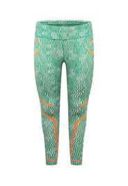 adidas by Stella McCartney Pantaloni sportivi  verde erba / bianco / arancione