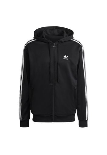 ADIDAS ORIGINALS Giacca di felpa  nero / bianco