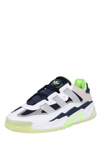 ADIDAS ORIGINALS Sneaker bassa 'NitebaII'  bianco / navy / verde neon / bianco lana