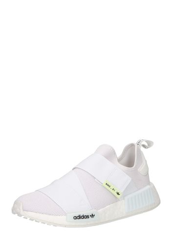 ADIDAS ORIGINALS Scarpa slip-on 'NMD R1'  bianco / nero / lime