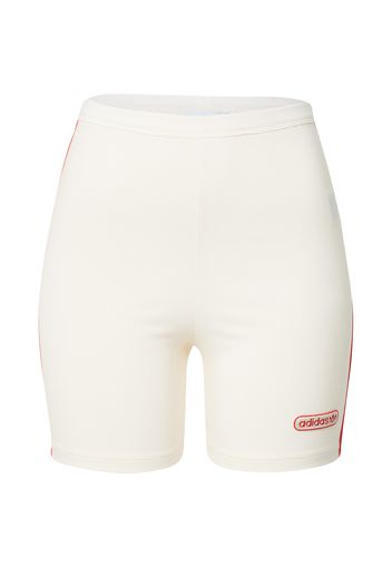 ADIDAS ORIGINALS Pantaloni  bianco perla / rosso