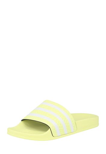 ADIDAS ORIGINALS Scarpe da spiaggia / da bagno 'Adilette'  giallo limone / bianco