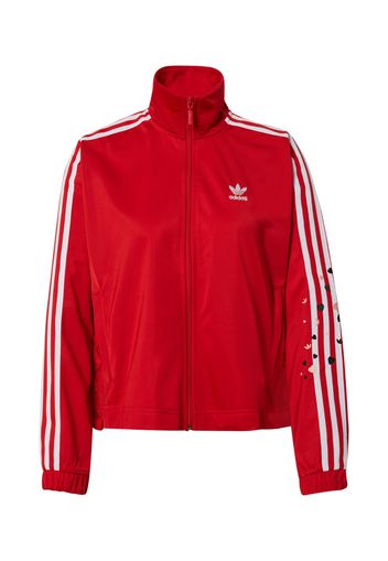 ADIDAS ORIGINALS Giacca di felpa 'Track Top'  rosso / bianco