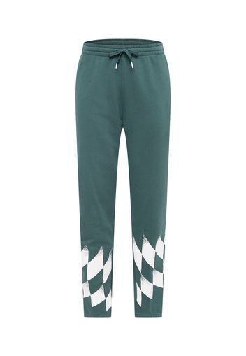 ADIDAS ORIGINALS Pantaloni  giada / bianco