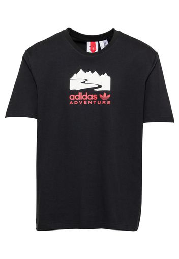 ADIDAS ORIGINALS Maglietta  rosso / nero / bianco