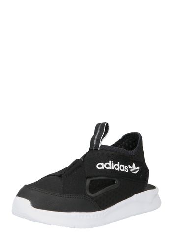 ADIDAS ORIGINALS Calzatura aperta  nero / bianco