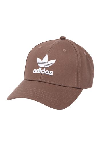 ADIDAS ORIGINALS Cappello da baseball  marrone scuro / bianco