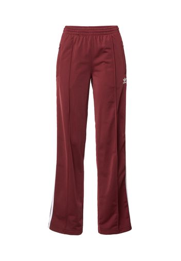 ADIDAS ORIGINALS Pantaloni 'Firebird'  rosso vino / bianco