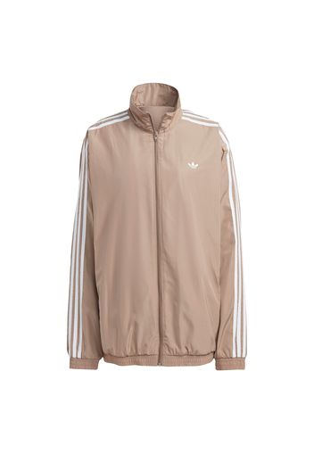 ADIDAS ORIGINALS Giacca per l'allenamento  marrone chiaro / bianco