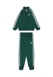 ADIDAS ORIGINALS Tuta da jogging  verde scuro / bianco