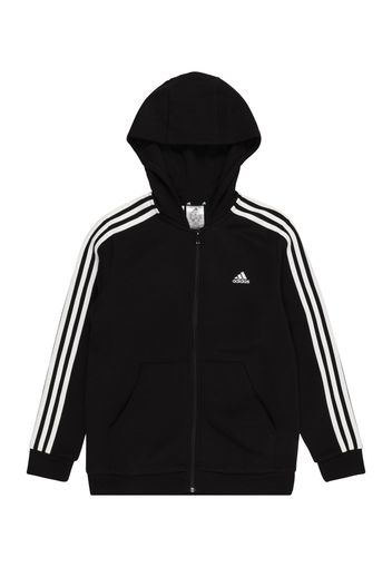 ADIDAS PERFORMANCE Giacca di felpa sportiva  nero / bianco