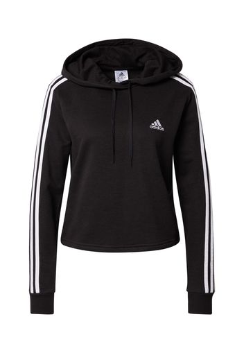 ADIDAS PERFORMANCE Felpa sportiva  nero / bianco