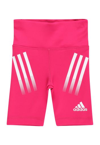 ADIDAS PERFORMANCE Pantaloni sportivi  rosa / bianco