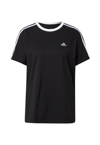 ADIDAS PERFORMANCE Maglia funzionale  nero / bianco