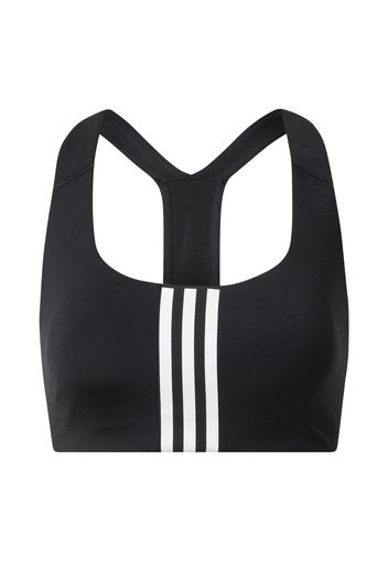 ADIDAS PERFORMANCE Reggiseno sportivo  nero / bianco