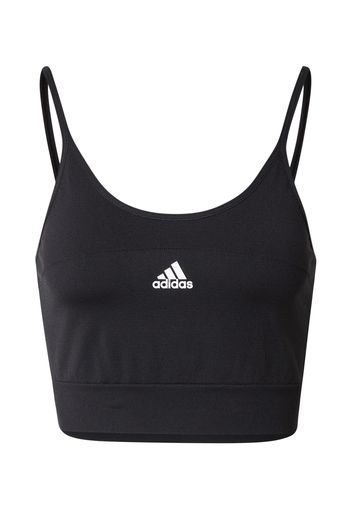 ADIDAS PERFORMANCE Reggiseno sportivo  nero / bianco