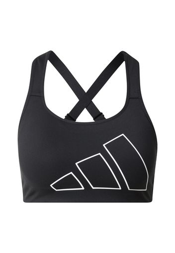 ADIDAS PERFORMANCE Reggiseno sportivo  nero / bianco